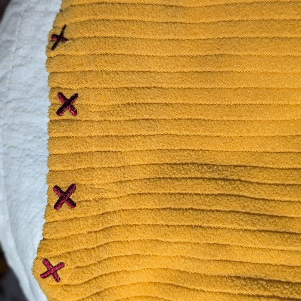 La Compagnie des Petits Kids Yellow Ribbed Lightweight Fleece Jacket Size 6 - Picture 9 of 9